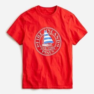 J.Crew Sz M Made in USA Fire Island T-Shirt